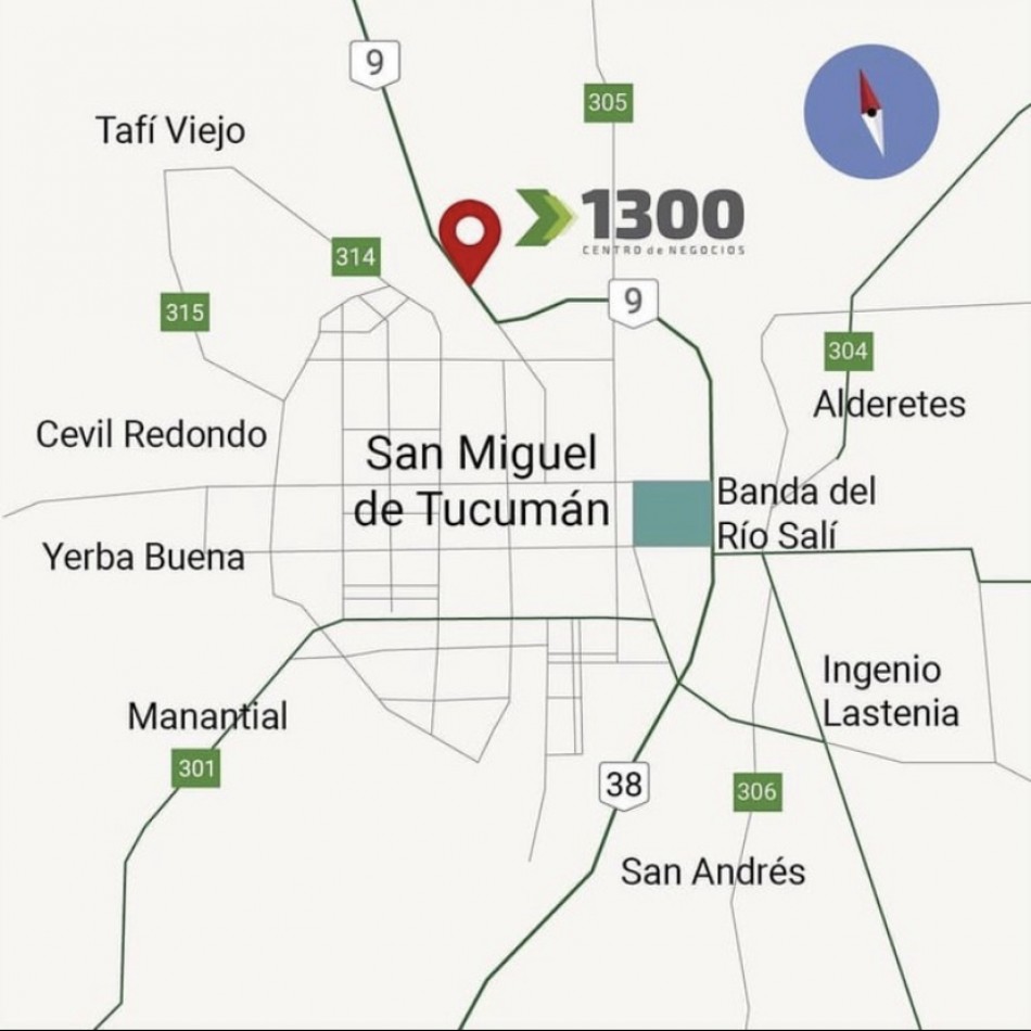 RUTA 9, KM 1304, CENTRO DE NEGOCIOS 1300 Y 1304.